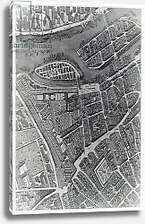 Постер Бретез Луи (карты) Plan of Paris, known as the 'Plan de Turgot', engraved by Claude Lucas, 1734-39 4