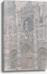 Постер Моне Клод (Claude Monet) Руанский собор (пасмурная погода)