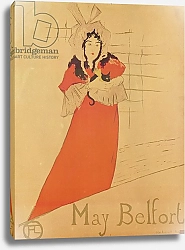 Постер Тулуз-Лотрек Анри (Henri Toulouse-Lautrec) May Belfort, 1895