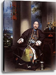 Постер Школа: Китайская 19в. Portrait of Mouqua, Lamqua, c.1840