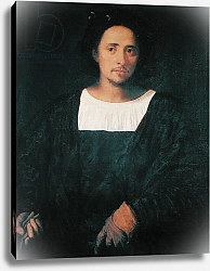 Постер Тициан (Tiziano Vecellio) Man with a Glove, 1517-20