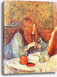 Постер Тулуз-Лотрек Анри (Henri Toulouse-Lautrec) Мадам Пупуль за туалетом