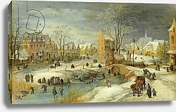 Постер Момпье Жос Village in Winter