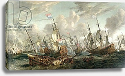 Постер Шторк Абрахам The Four Day's Battle, 1-4 June 1666