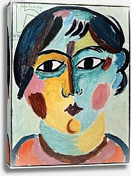 Постер Явленский Алексей Girl's Head; Madchen Kopf,