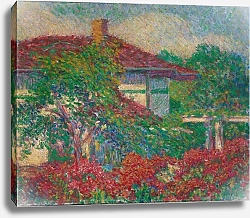Постер Ньюман Карл Landscape with Red Roof Building