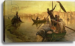 Постер Фаркарсон Джозеф In Cairo: The Ferry From The Island of Gazirie on the Nile or Boulach the Port of Cairo
