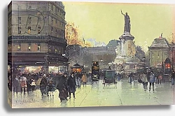 Постер Гальен Евген Place de la Republique, Paris,