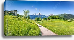 Постер Швейцария. Идиллический альпийский пейзаж №2