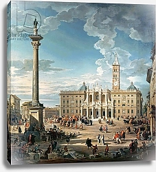 Постер Панини Джованни Паоло The Piazza Santa Maria Maggiore, 1752