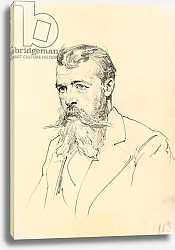 Постер Репин Илья Portrait of a Man with Moustache and Beard, c. 1872-1875