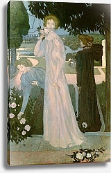 Постер Дени Морис Portrait of Mademoiselle Yvonne Lerolle in Three Poses, 1897