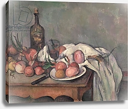 Постер Сезанн Поль (Paul Cezanne) Still Life with Onions, c.1895