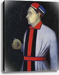 Постер Малевич Казимир Portrait of Nikolai Punin, 1933