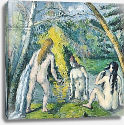 Постер Сезанн Поль (Paul Cezanne) The Three Bathers, c.1879-82