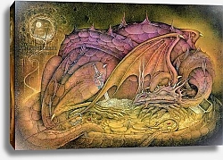 Постер Андерсон Уэйн Sleeping Dragon on Gold Hoard