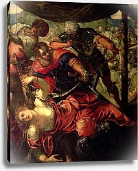 Постер Тинторетто Джакопо Battle between Turks and Christians, c.1588/89