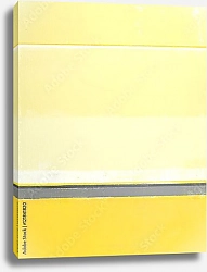 Постер Желтая абстракция с серыми и белыми полосами
