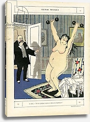 Постер Фавр Жюль Illustration of Abel Faivre in Le Rire, 03/05/13 - Physical Culture - Sport, Obeite, Nudite - Women