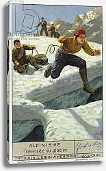 Постер Школа: Европейская Crossing a glacier