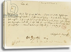 Постер Моцарт Вольфганг Letter from Mozart to a freemason, January 1786