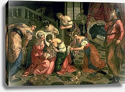 Постер Тинторетто Джакопо The Birth of St. John the Baptist, 1550-59