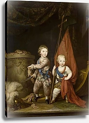 Постер Portrait of Grand Dukes Alexander Pavlovich and Constantine Pavlovich, as children, 1781