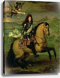 Постер Мигнар Пьер Equestrian Portrait of Louis XIV Crowned by Victory, c.1692
