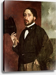 Постер Дега Эдгар (Edgar Degas) Self portrait, c.1862