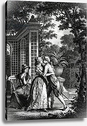 Постер Монсье Николя The First Kiss of Love, illustration from 'La Nouvelle Heloise' by Jean-Jacques Rousseau