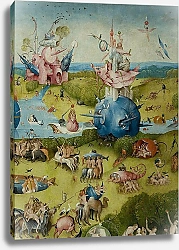 Постер Босх Иероним The Garden of Earthly Delights: Allegory of Luxury, central panel of triptych, c.1500 7
