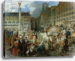 Постер Лафейт Проспер The Duke of Orleans Crossing the Place du Chatelet on 31st July 1830
