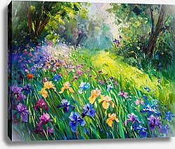 Постер Bright iris meadow