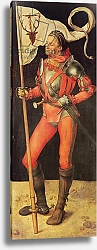Постер Дюрер Альбрехт Lukas Paumgartner portrayed as Saint Eustace, right panel of the Paumgartner Altarpiece, c.1500