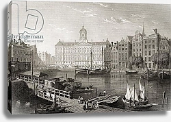 Постер Бэтти The Damrak Palace, Amsterdam, from 'Select Views of some of the Principal Cities of Europe', 1832