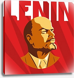 Постер Портрет В. И. Ленина. Русский революционный символ