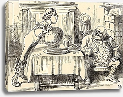 Постер Тениель Джон Father William having eaten the Goose, from 'Alice's Adventures in Wonderland'