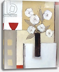 Постер Бьянки Ана (совр) Red Bowl, White Flowers