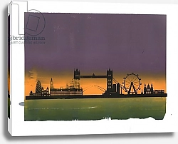Постер Домейн Франсуа (совр) Sunset on London
