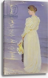 Постер Кройер Севрин Woman in White on a Beach, 1893