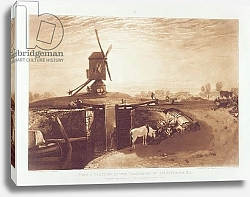 Постер Тернер Вильям (последователи) Windmill and Lock, engraved by William Say