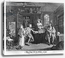 Постер Хогарт Уильям Marriage a la Mode, Plate III, The Inspection, 1745