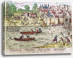 Постер Хогенберг Франц (карты) Massacre of Tours, in July 1562