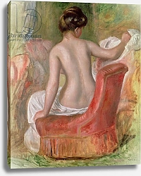 Постер Ренуар Пьер (Pierre-Auguste Renoir) Nude in an Armchair, 1900