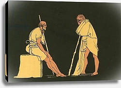 Постер Флексман Джон Ulysses conversing with Eumaeus