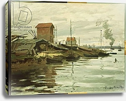 Постер Моне Клод (Claude Monet) The Seine at Petit-Gennevilliers, 1872