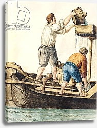 Постер Гревенброк Ян Boatmen Pouring Fresh Water into the Pipelines