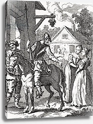 Постер Хогарт Вильям (последователи) Don Quixote and Sancho Panza at an Inn, published 1798