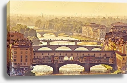 Постер Италия. Мосты Флоренции 