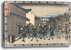 Постер Утагава Хирошиге (яп) Night Visit to the Armorer